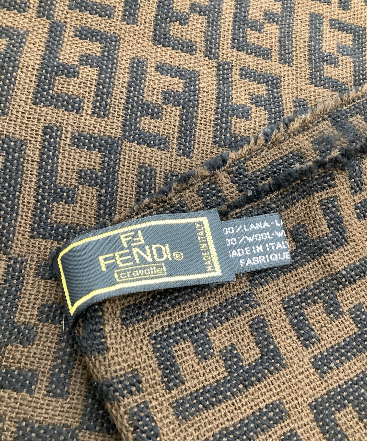 中古・古着通販】FENDI (フェンディ) ストール ズッカ ブラウン
