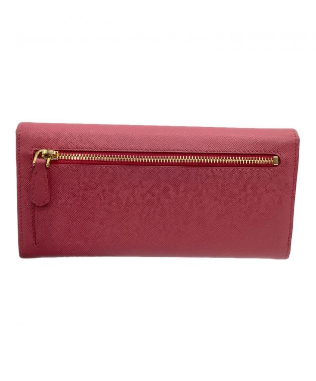 中古・古着通販】PRADA (プラダ) 長財布 リボン ピンク｜ブランド