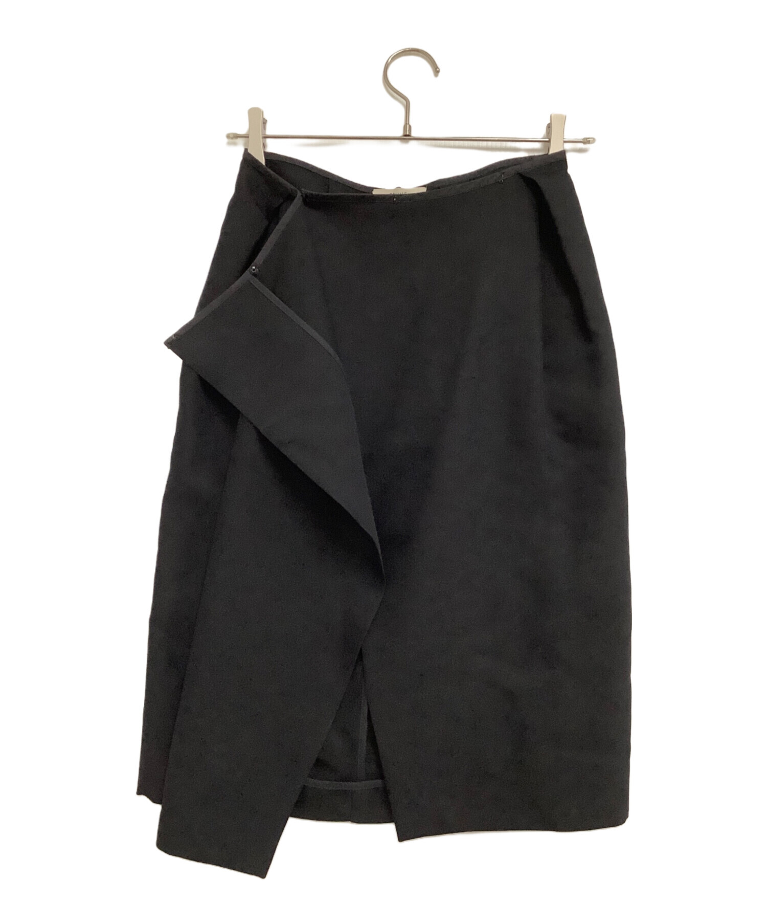 中古・古着通販】CELINE (セリーヌ) ラップスカート ブラック サイズ