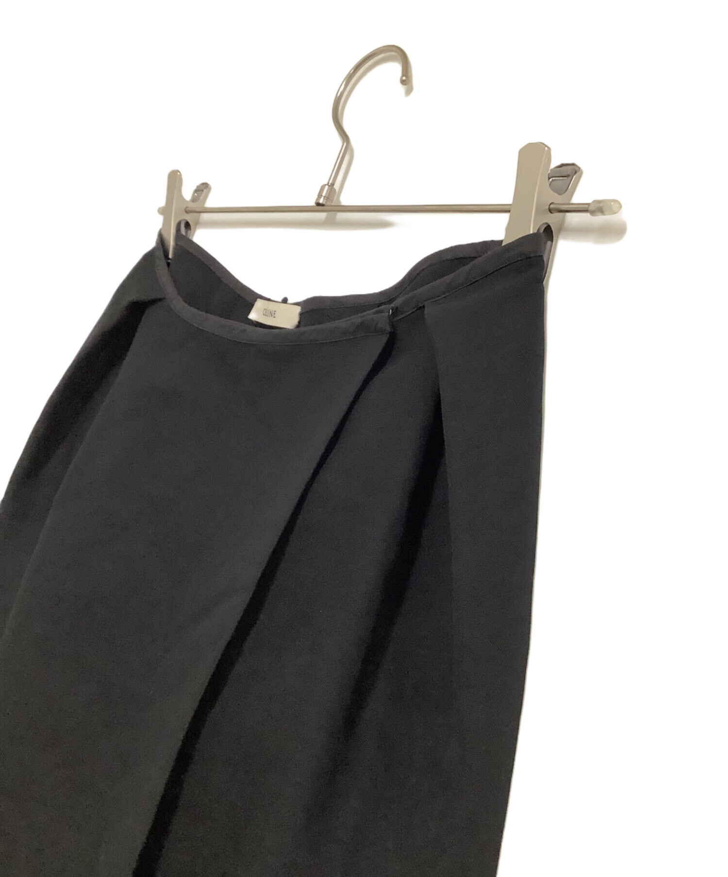 中古・古着通販】CELINE (セリーヌ) ラップスカート ブラック サイズ