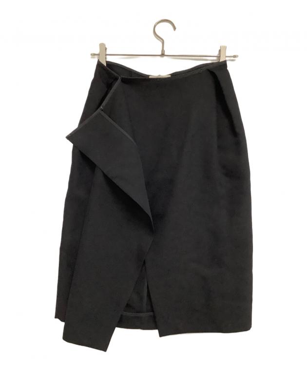 中古・古着通販】CELINE (セリーヌ) ラップスカート ブラック サイズ
