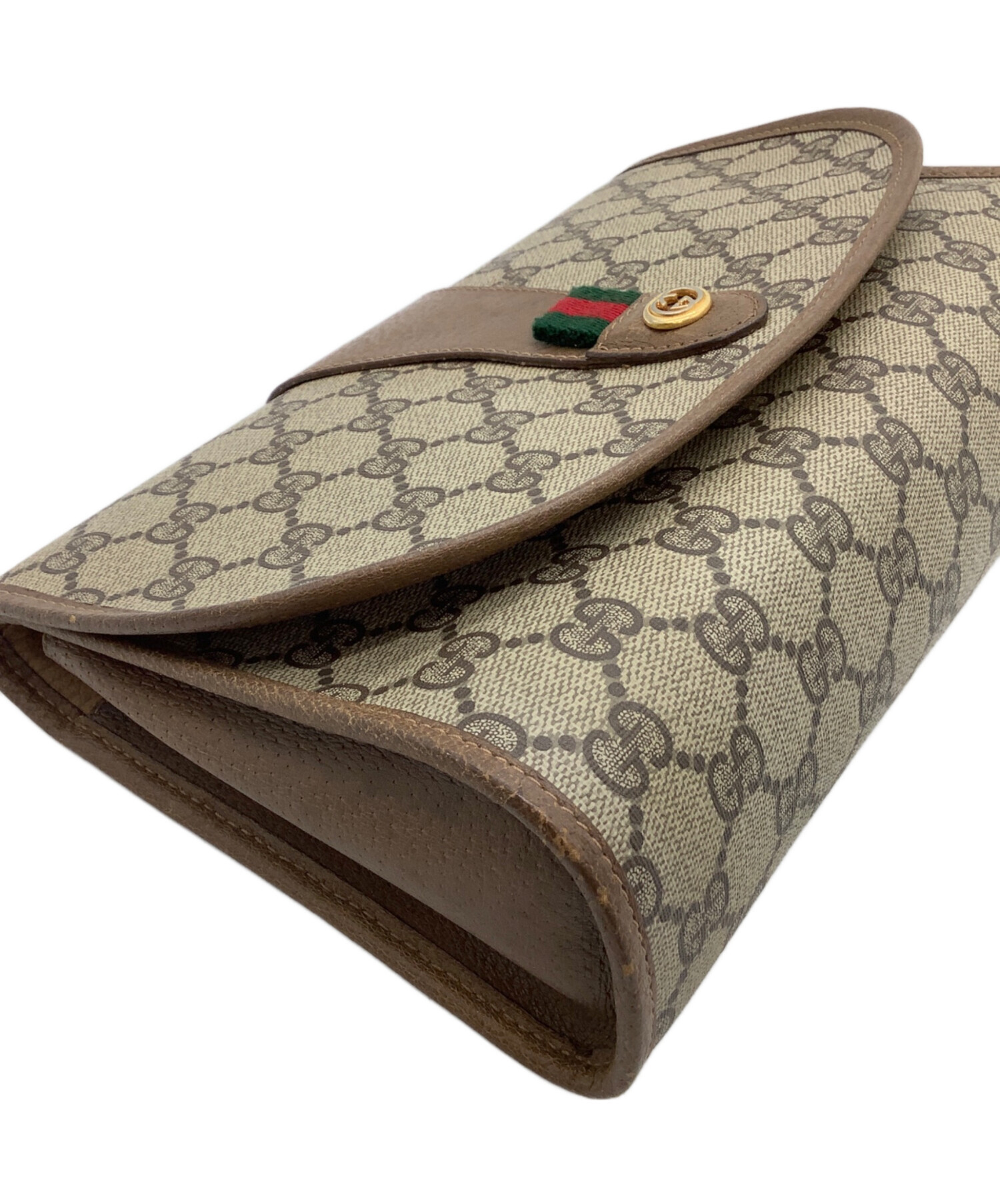 中古・古着通販】GUCCI (グッチ) クラッチバッグ OLD GUCCI ブラウン
