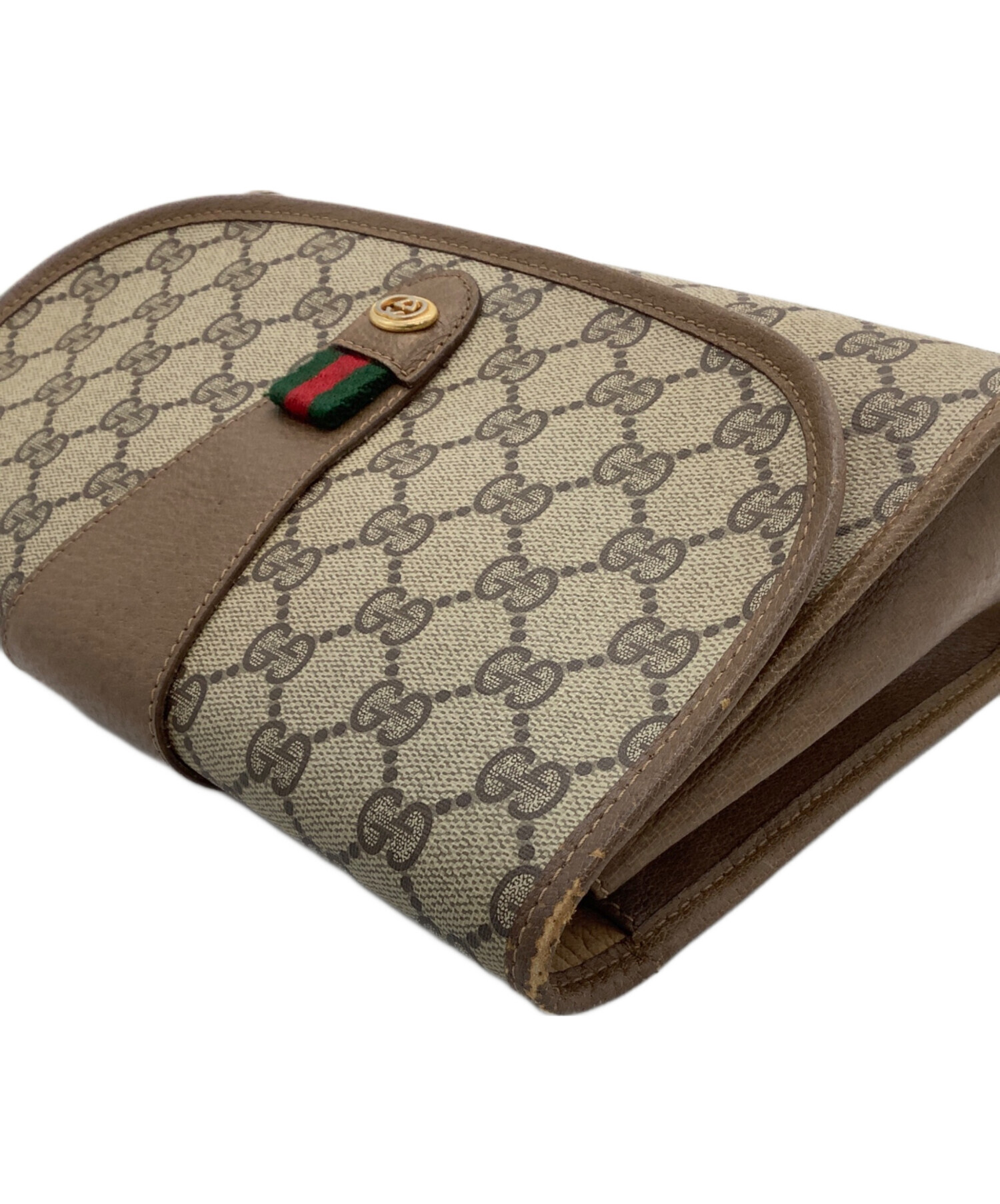 中古・古着通販】GUCCI (グッチ) クラッチバッグ OLD GUCCI ブラウン