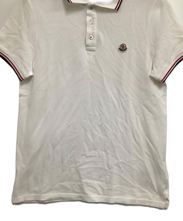 中古・古着通販】MONCLER (モンクレール) 半袖ポロシャツ ホワイト