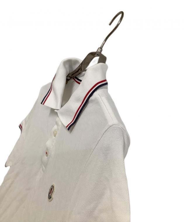 中古・古着通販】MONCLER (モンクレール) 半袖ポロシャツ ホワイト