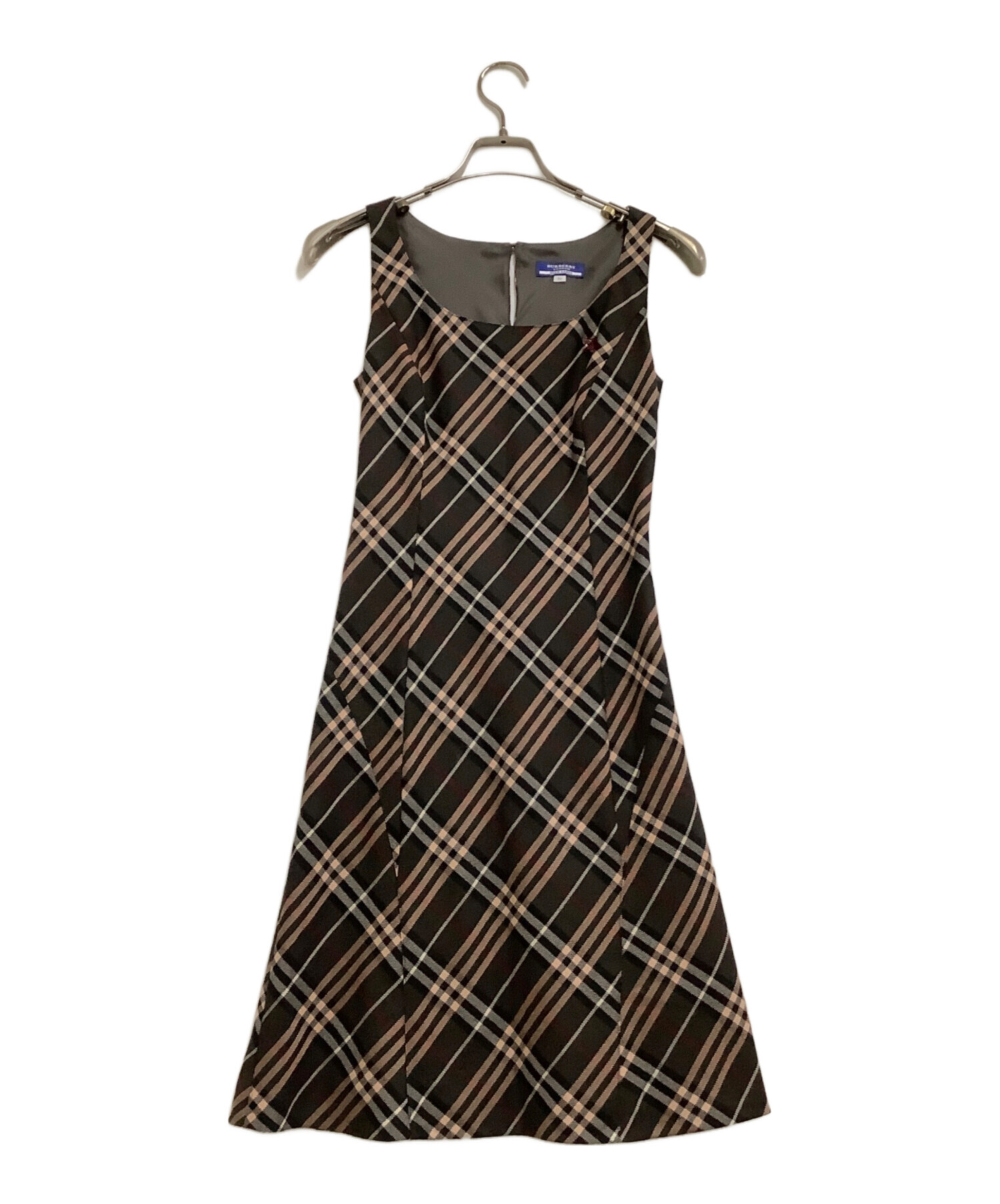 BURBERRYLONDON BLUE LABEL ノースリーブワンピース　36 中古・古着通販】BURBERRY BLUE LABEL (バーバリー ブルー レーベル