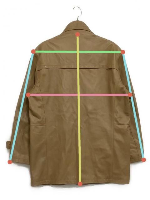 中古・古着通販】BALMAIN (バルマン) ラムレザーコート キャメル