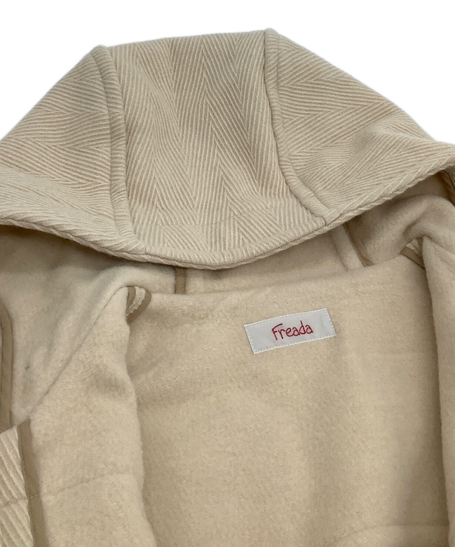 中古・古着通販】freada (フリーダ) ダッフルコート アイボリー サイズ