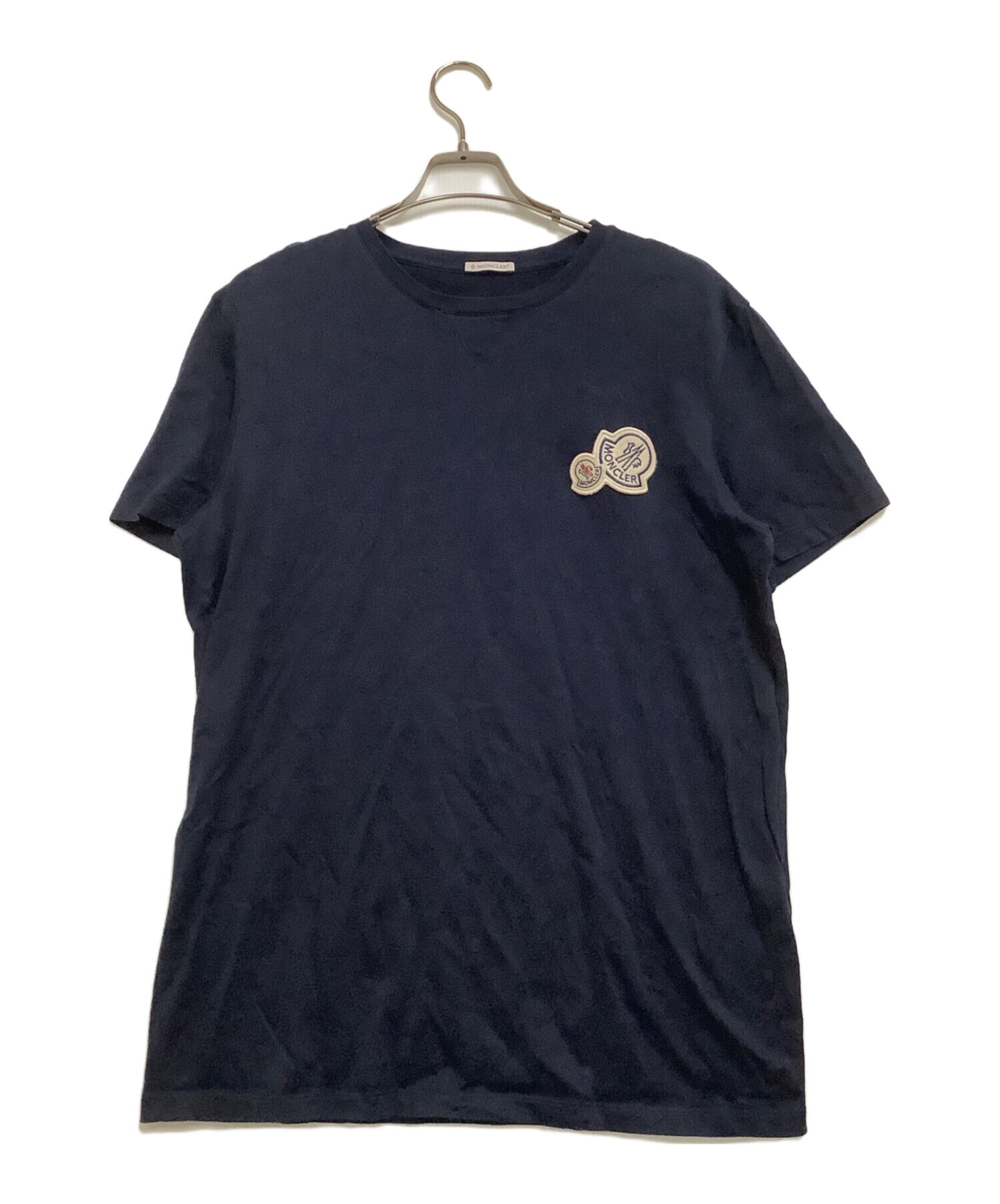 中古・古着通販】MONCLER (モンクレール) 半袖Tシャツ ネイビー サイズ
