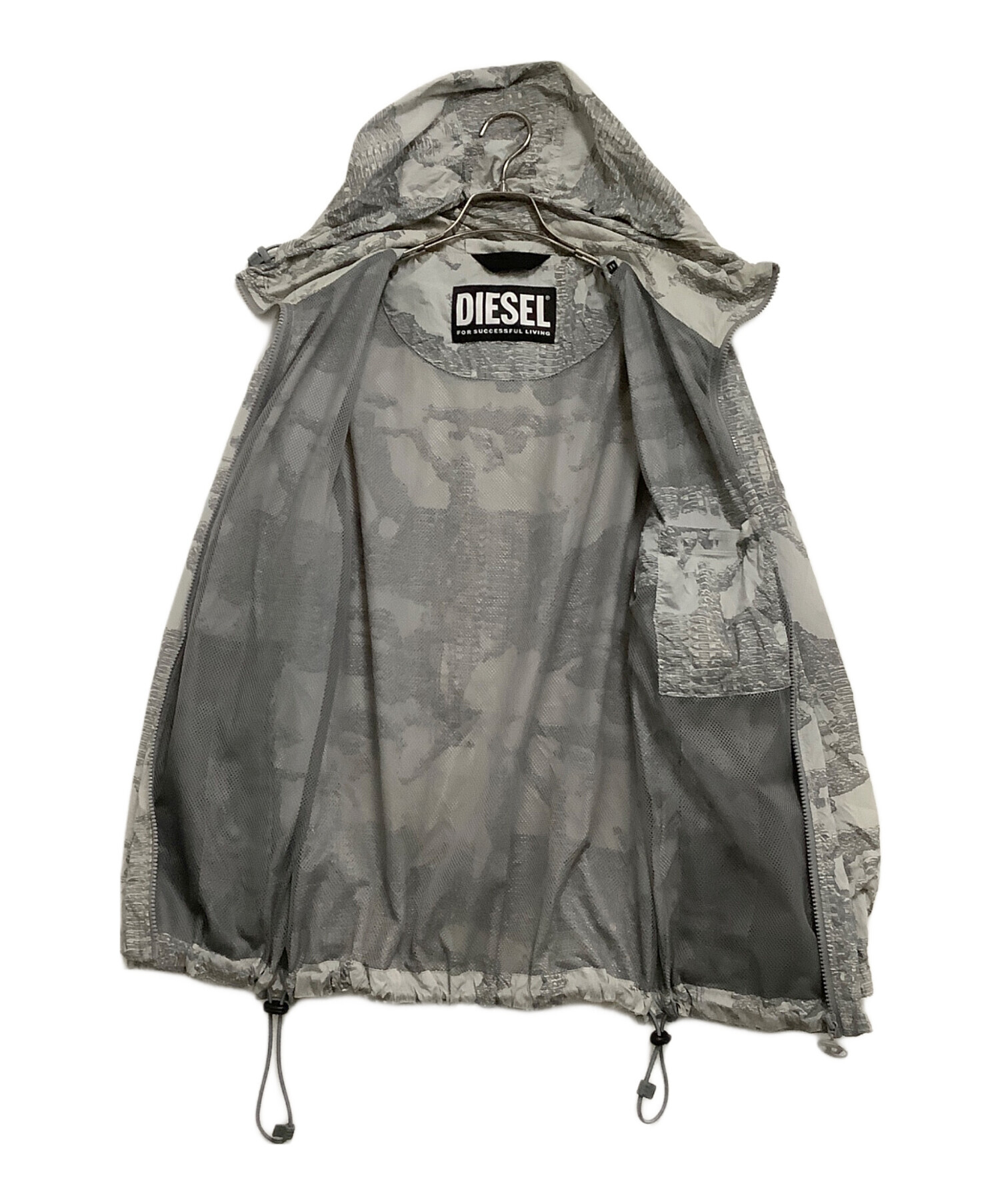 中古・古着通販】DIESEL (ディーゼル) ナイロンジャケット グレー