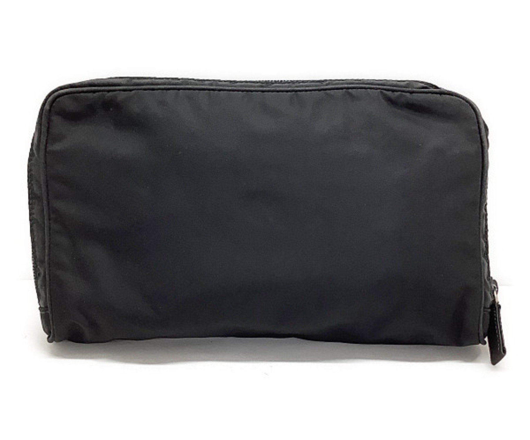 中古・古着通販】PRADA (プラダ) ナイロンポーチ ブラック サイズ