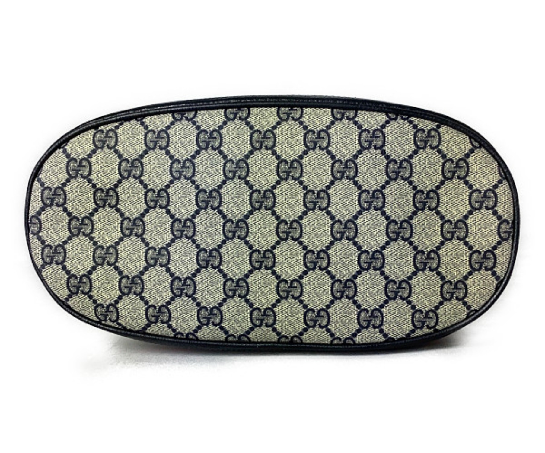 中古・古着通販】GUCCI (グッチ) 巾着ショルダーバッグ ネイビー