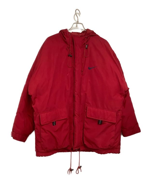 新品未使用　タグ付き　NIKE ナイキダウン　ジャケット　背面ビックロゴ　大きい 中古・古着通販】NIKE (ナイキ) ダウンジャケット レッド サイズ:XL