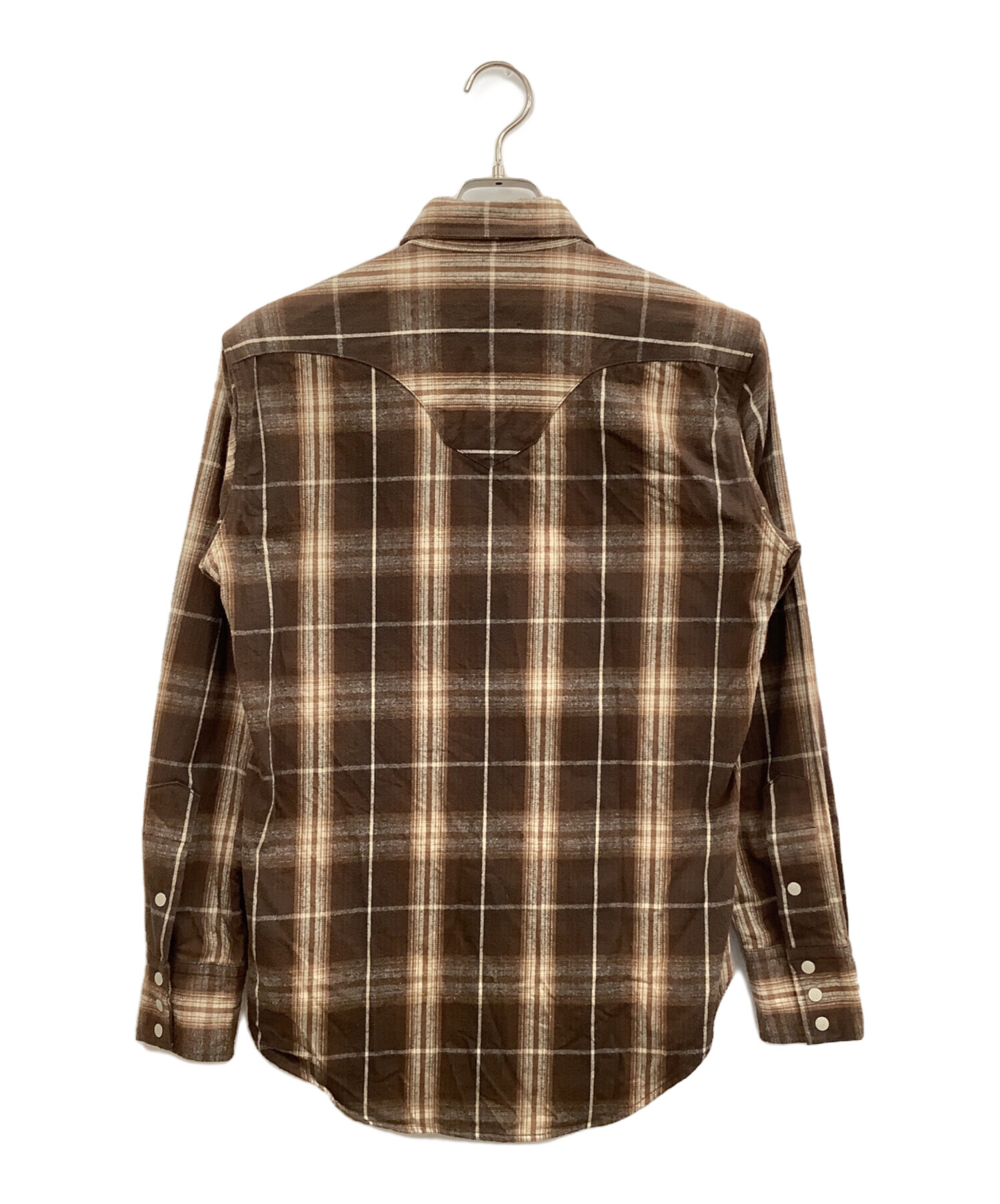 中古・古着通販】BONCOURA (ボンクラ) ウエスタンシャツ ブラウン 
