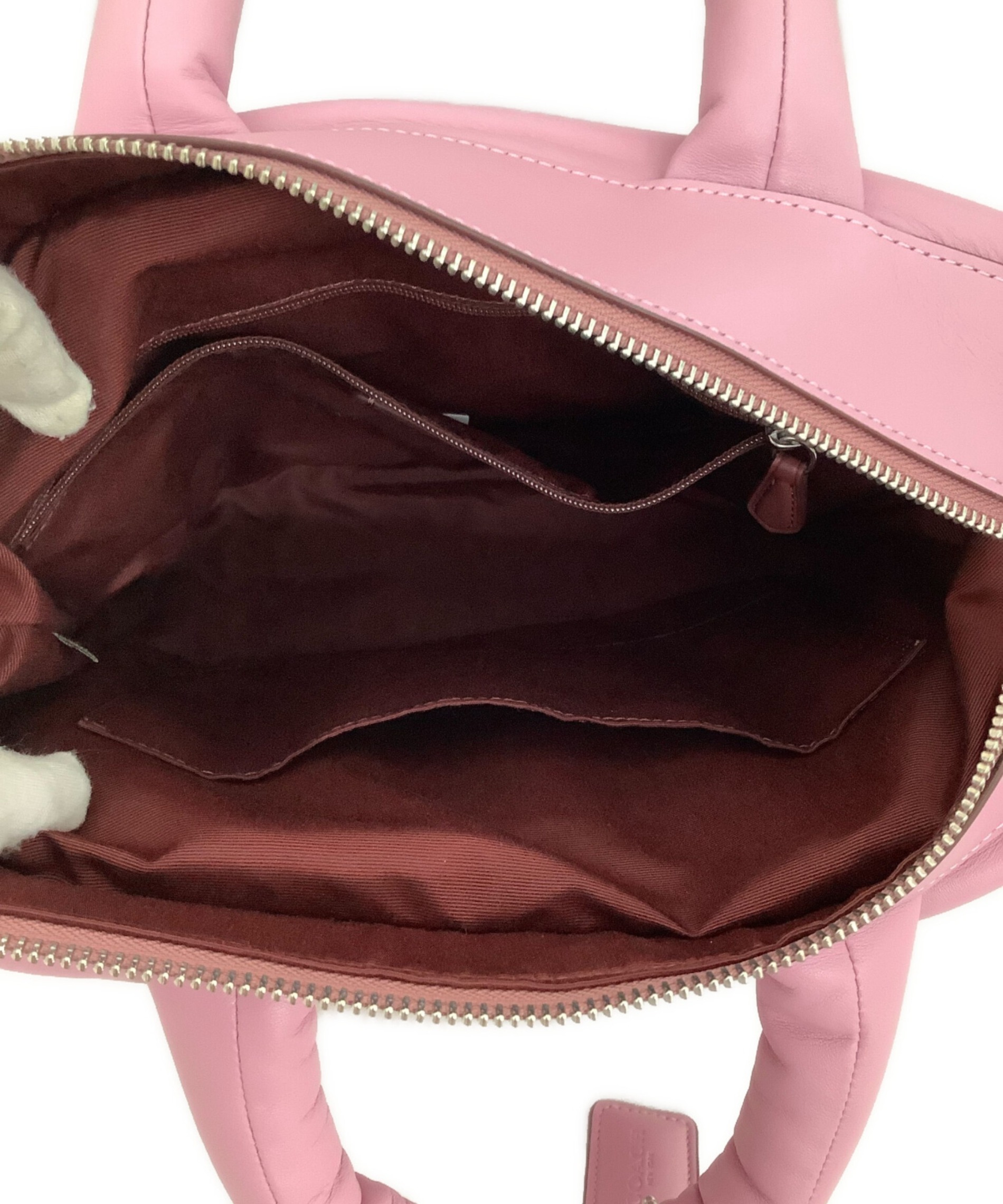 中古・古着通販】COACH (コーチ) ピロートート ピンク サイズ