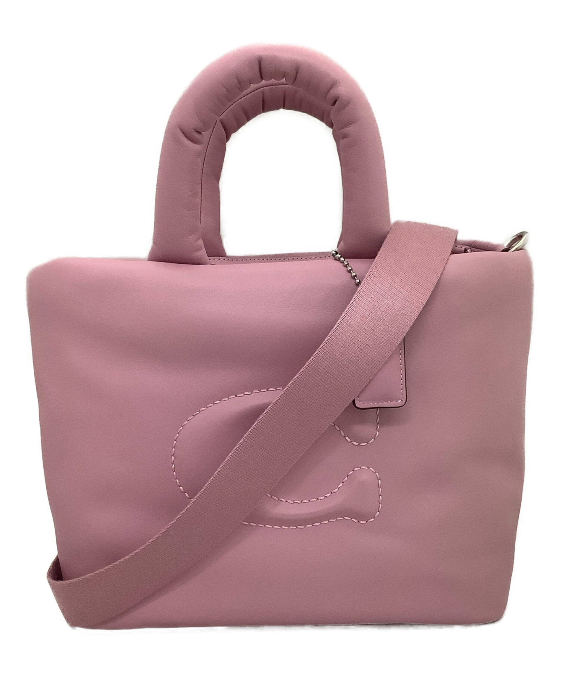 中古・古着通販】COACH (コーチ) ピロートート ピンク サイズ