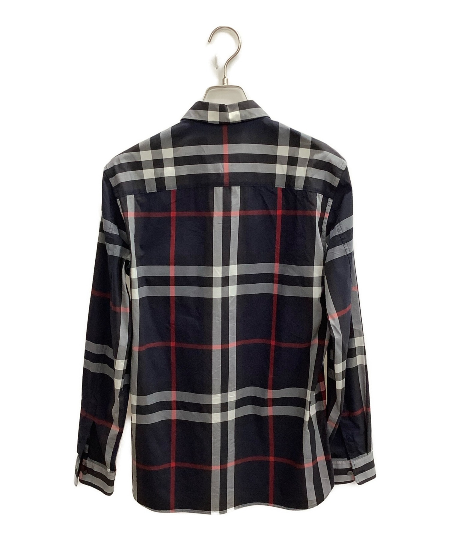 中古・古着通販】BURBERRY (バーバリー) ノバチェックシャツ ネイビー