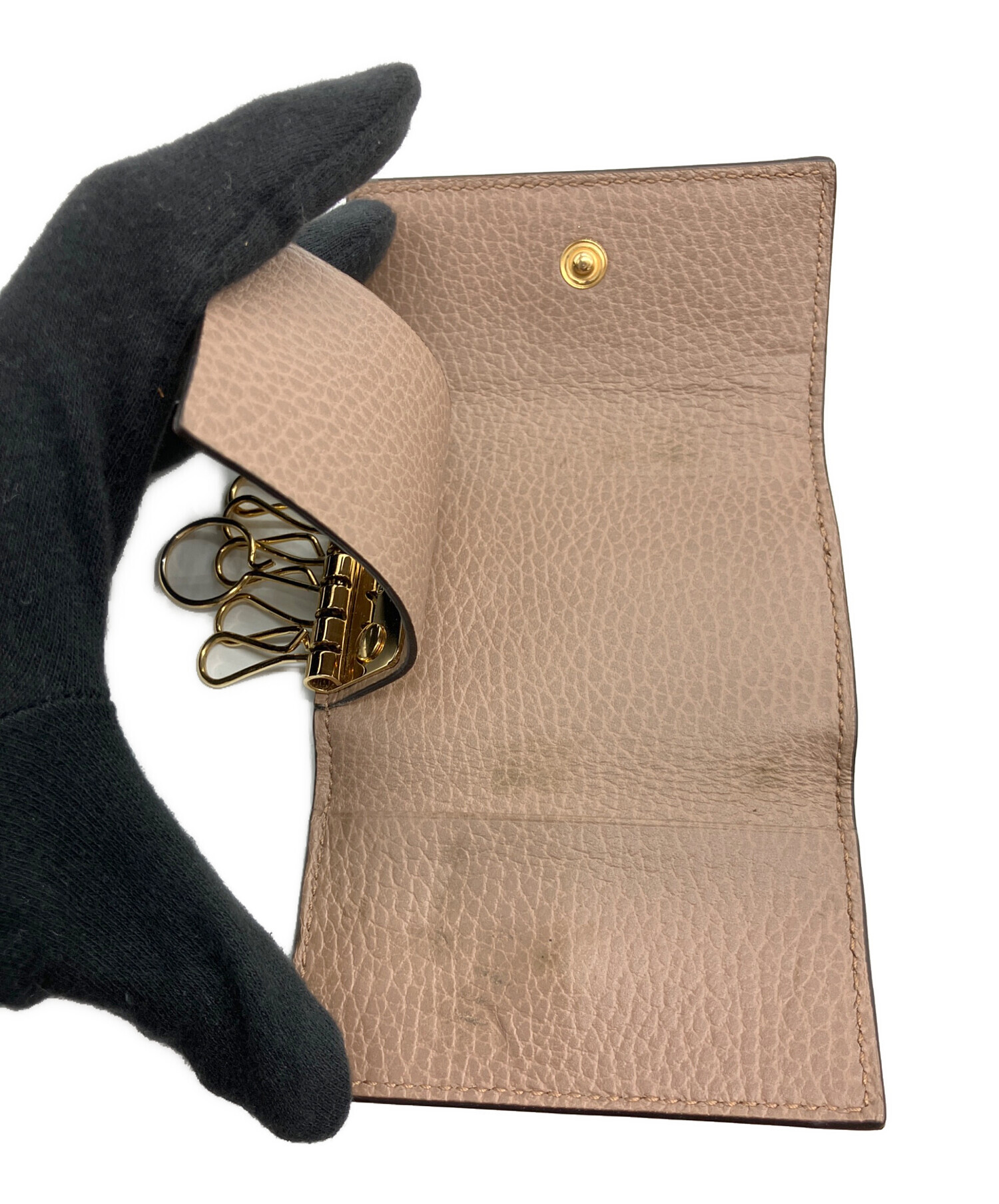 中古・古着通販】GUCCI (グッチ) 6連キーケース GGマーモント ブラウン