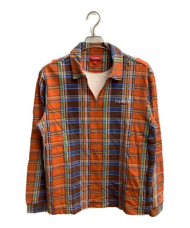 中古・古着通販】Supreme (シュプリーム) Plaid Zip Up L/S POLO 中古・古着通販】Supreme (シュプリーム) Plaid Zip Up L/S POLO
