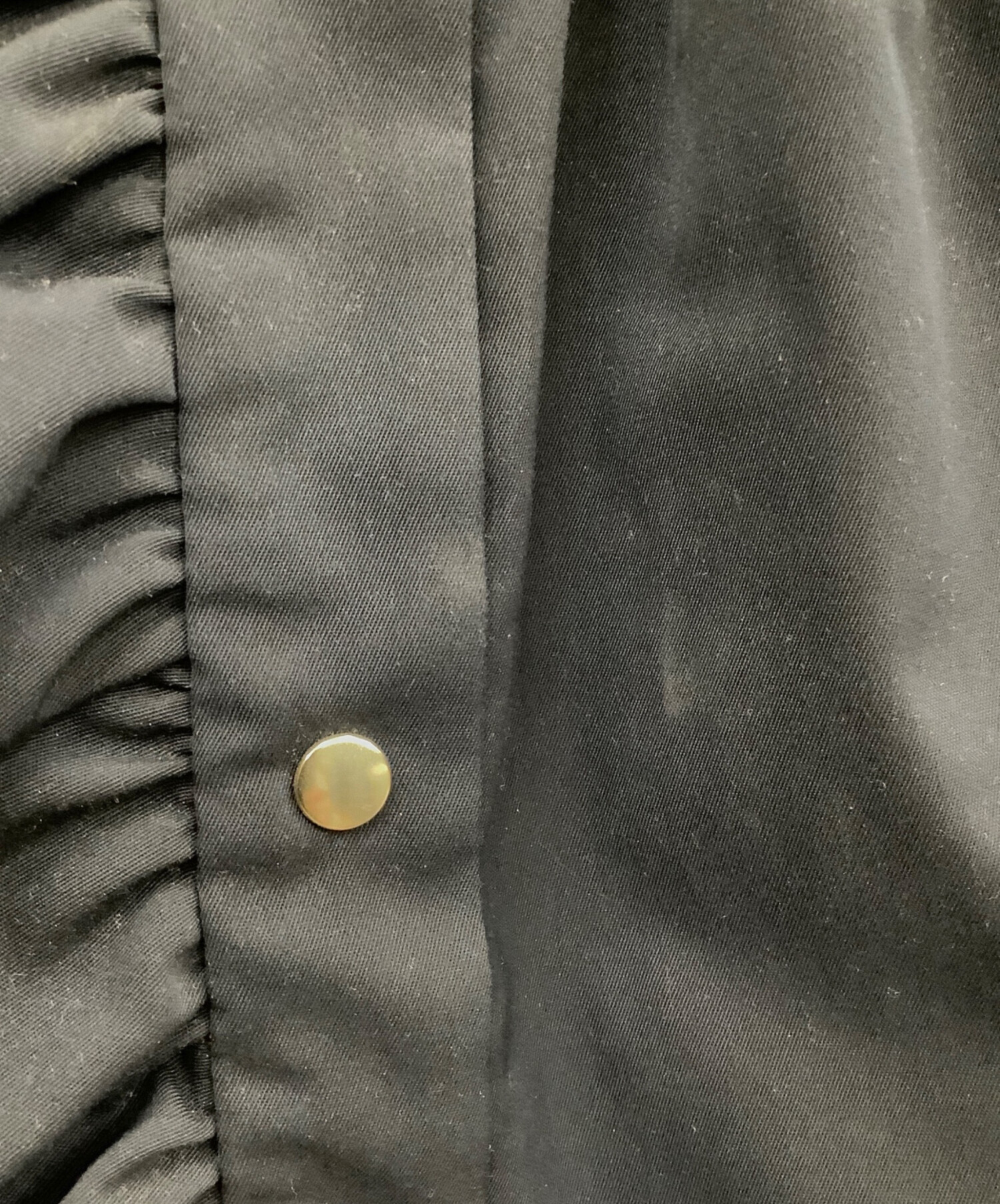 中古・古着通販】YORI (ヨリ) ダブルフリルジレ ネイビー サイズ