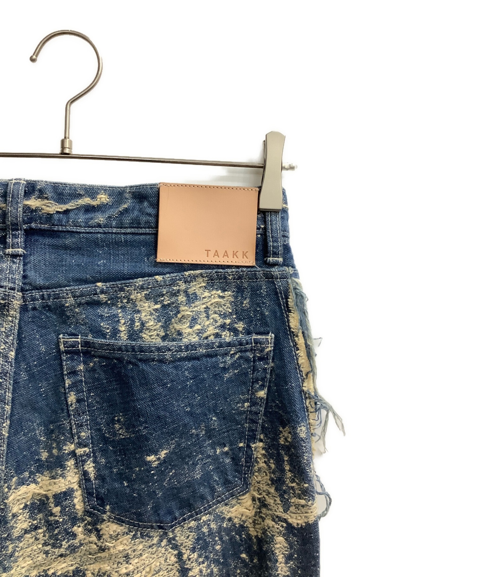 中古・古着通販】TAAKK (ターク) ワイドデニムパンツ ブルー サイズ:3