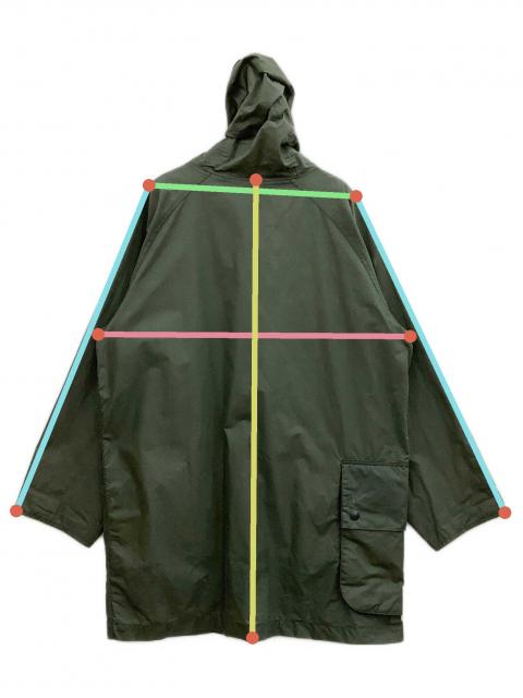 【古着】Barbour バブアー　フーデッドジャケット　Sサイズ　カーキ 中古・古着通販】Barbour (バブアー) フード付き オイルドジャケット