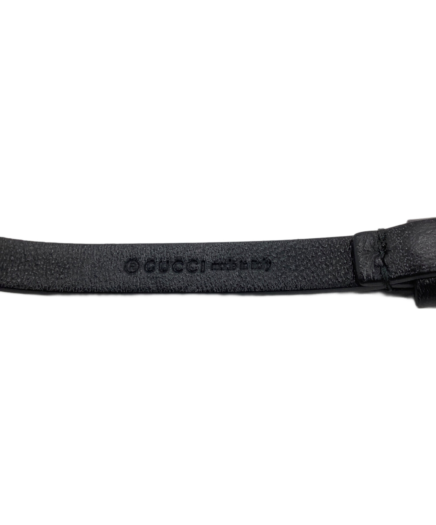 中古・古着通販】GUCCI (グッチ) ロゴチョーカー ブラック×ゴールド