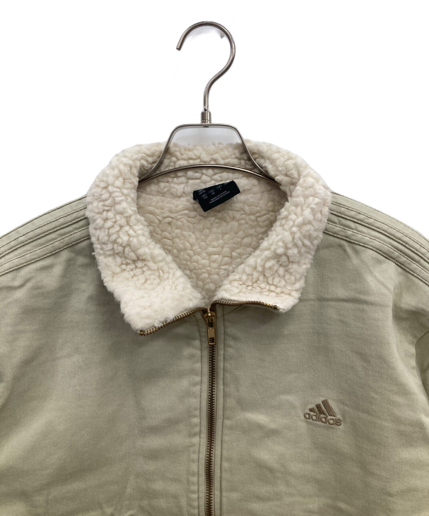 中古・古着通販】adidas (アディダス) 裏ボアジャケット ベージュ