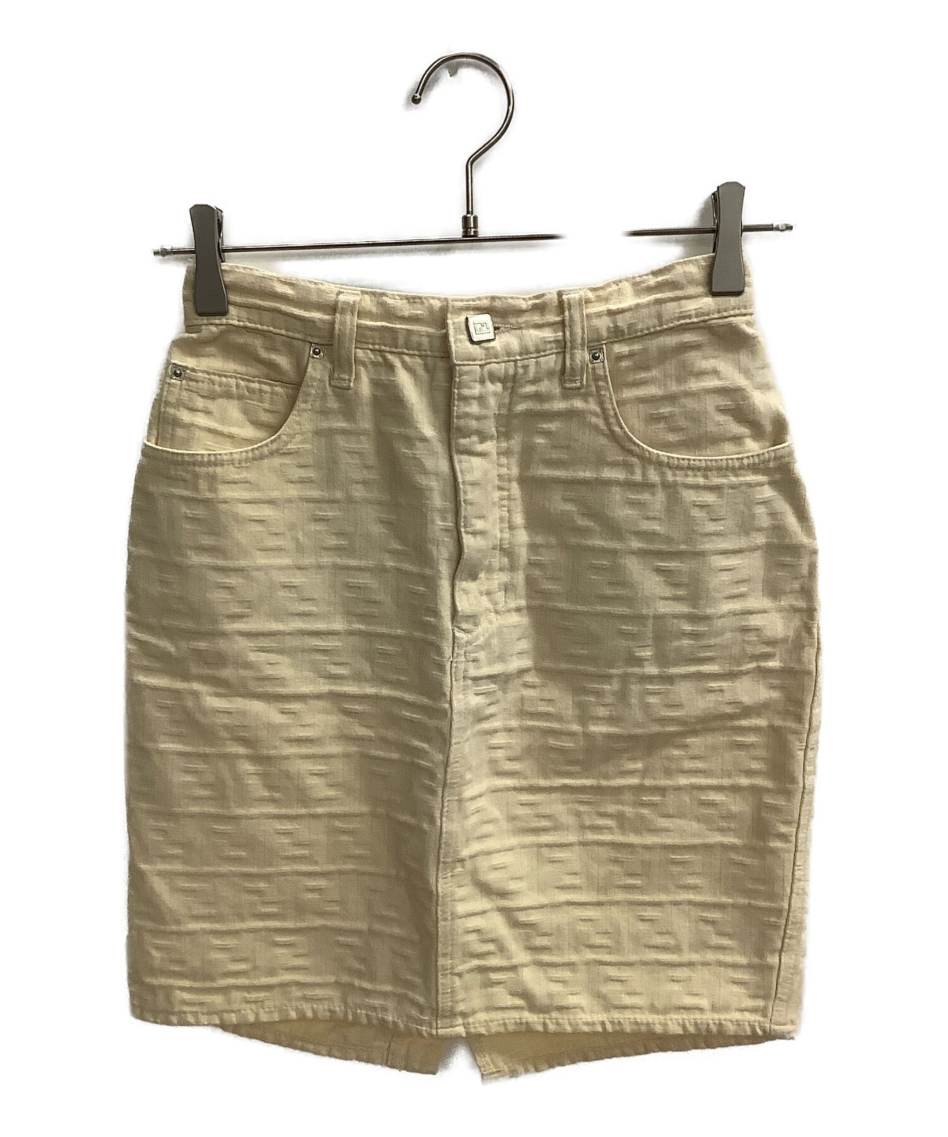 FENDI FENDI ベージュ スカート ベージュ タイトスカート 42 FENDI