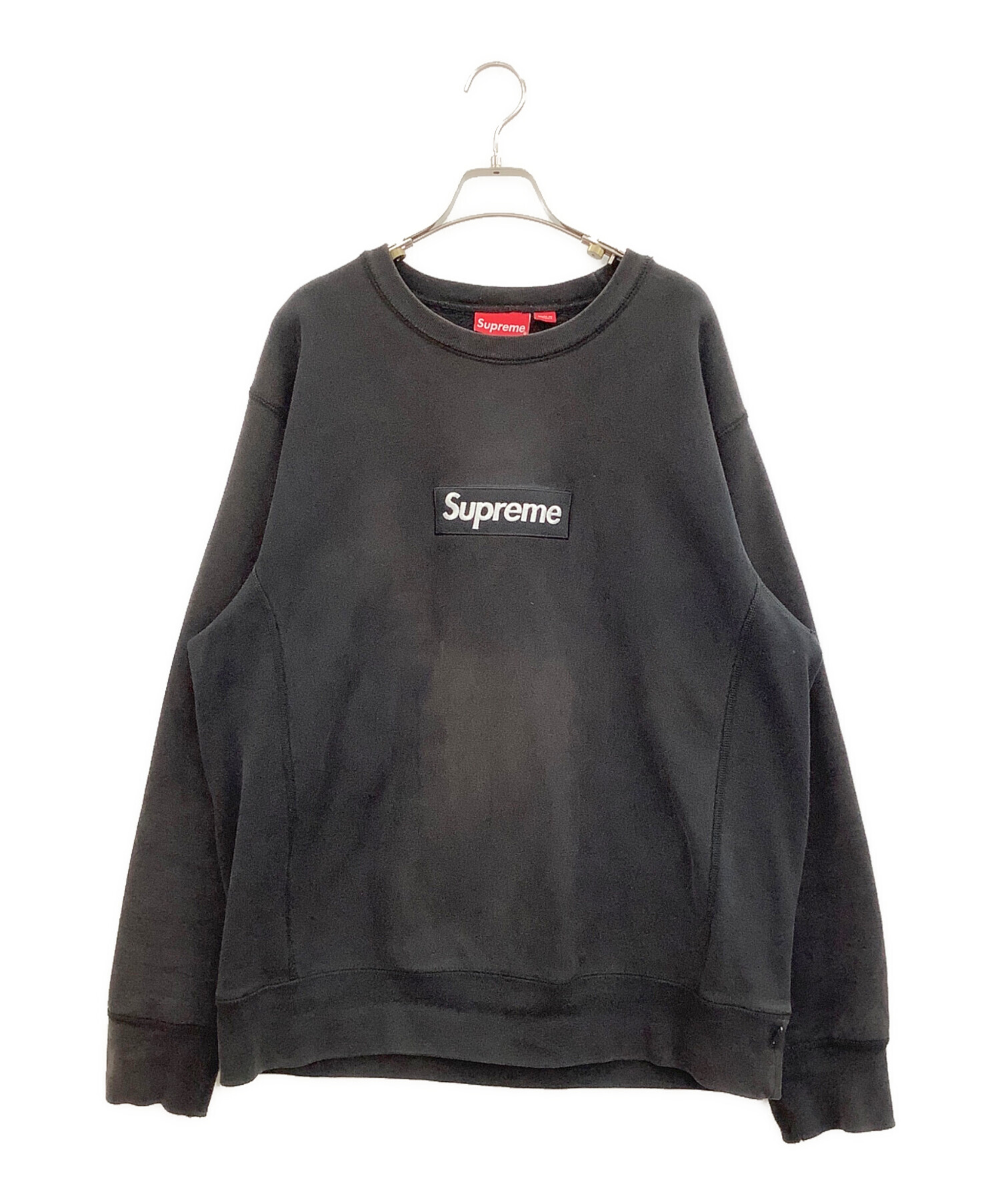 中古・古着通販】SUPREME (シュプリーム) Box Logo Crewneck ブラック 