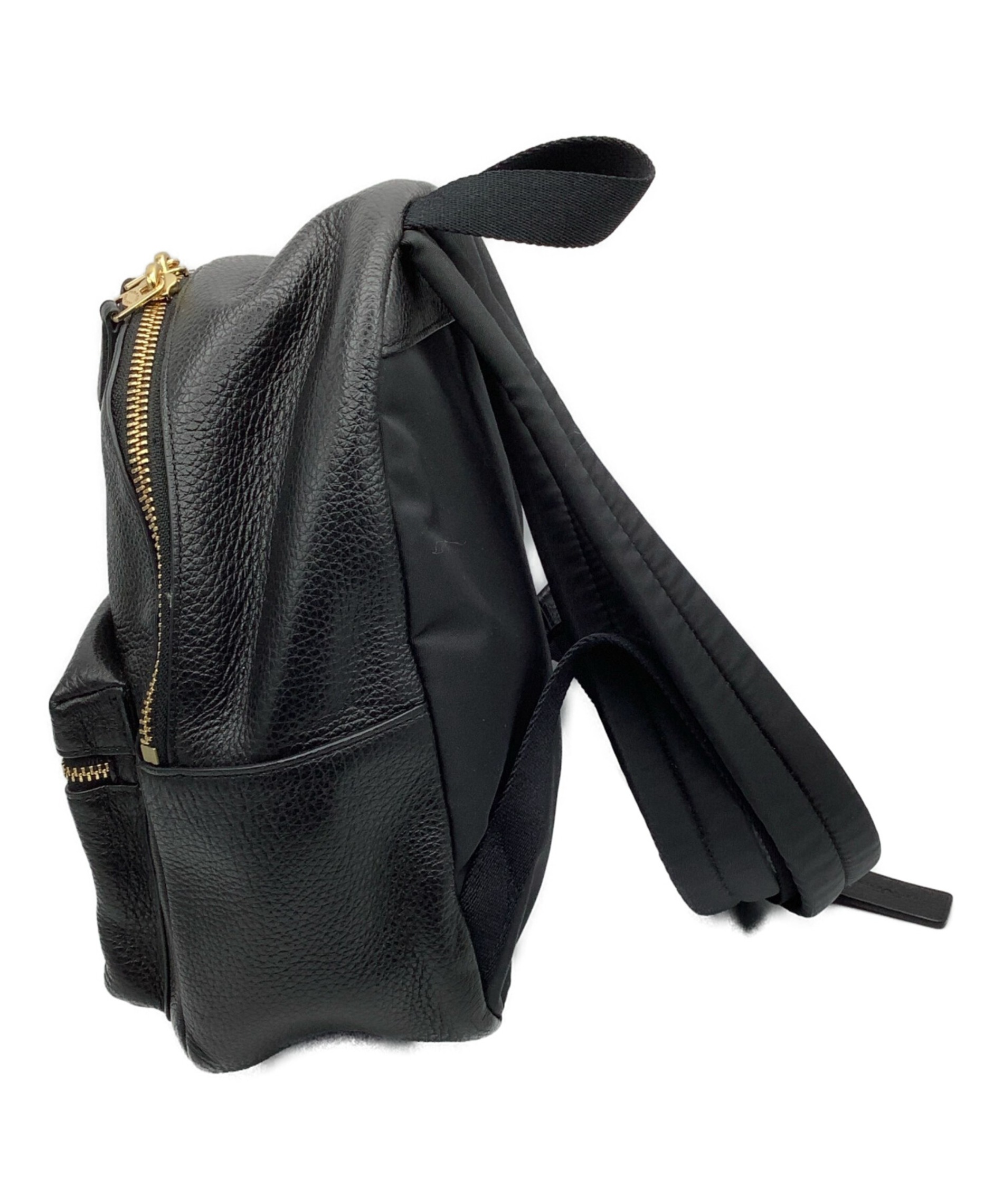 中古・古着通販】COACH (コーチ) レザーミニリュック ブラック サイズ