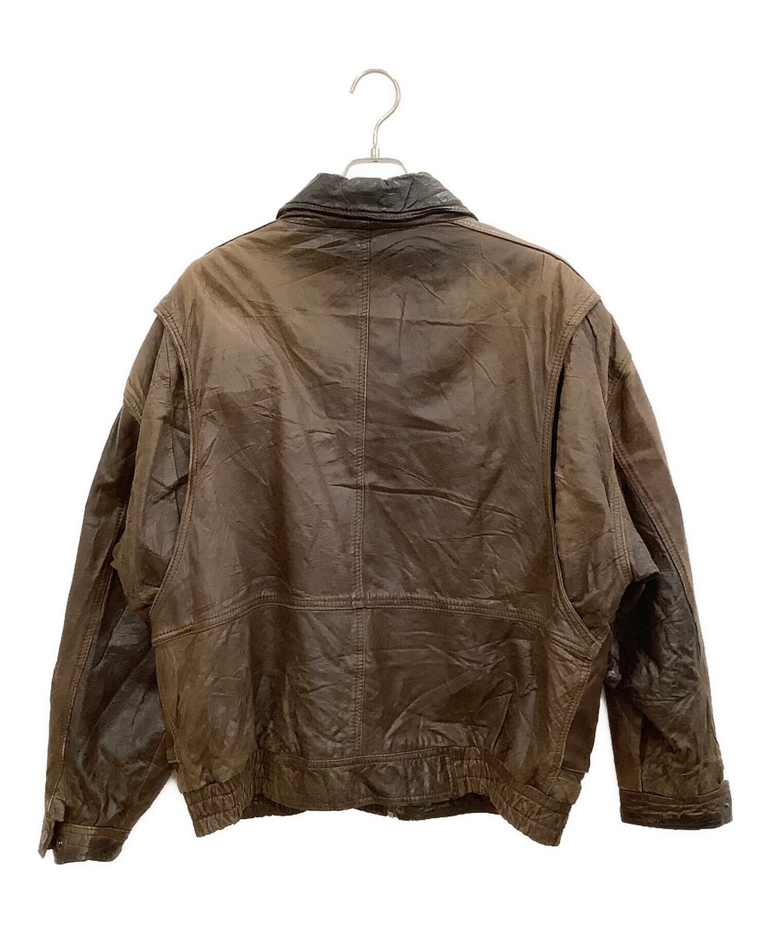 中古・古着通販】COLZER (コルザー) レザージャケット ブラウン サイズ