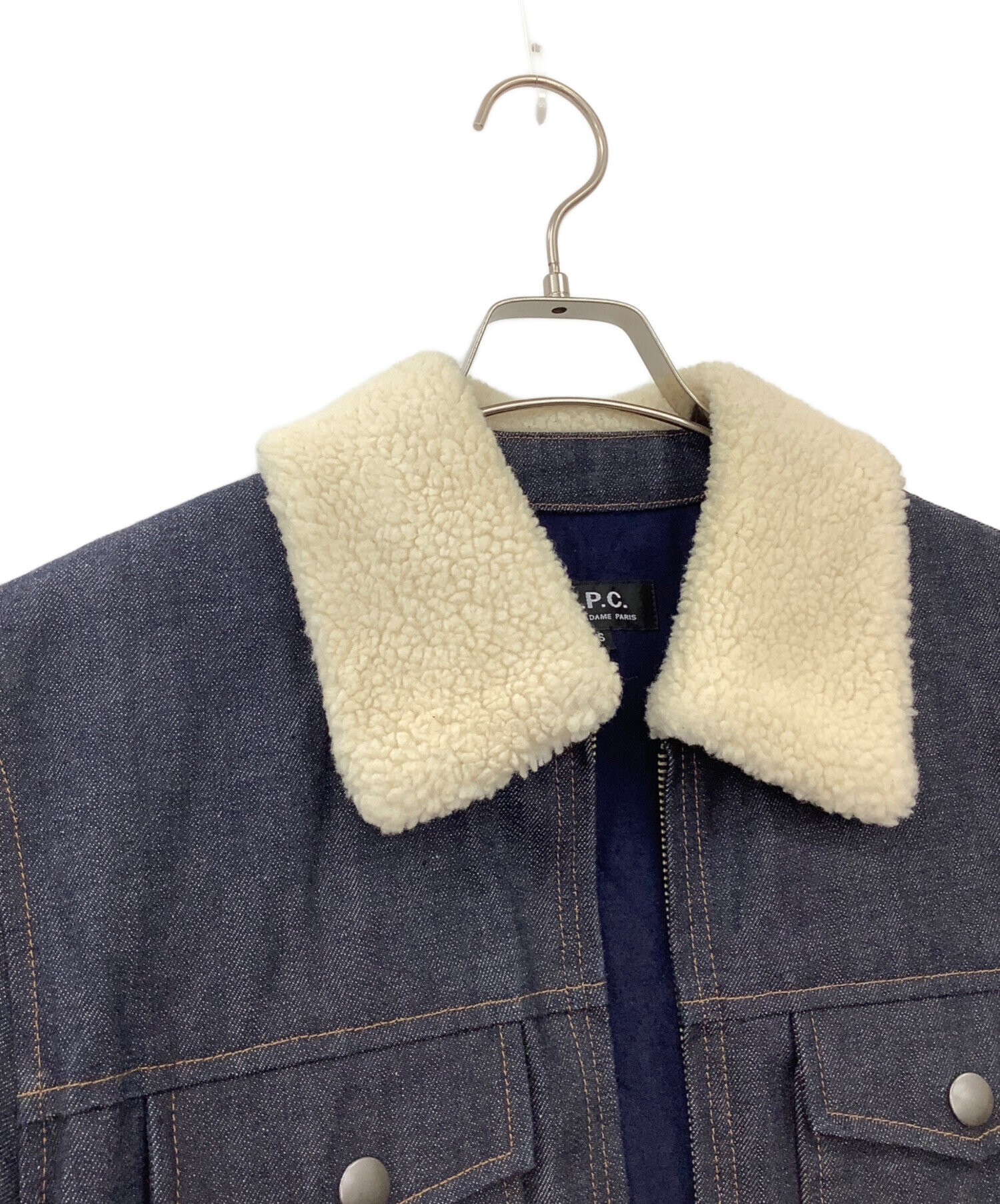 中古・古着通販】A.P.C. (アーペーセー) ボアデニムジャケット 