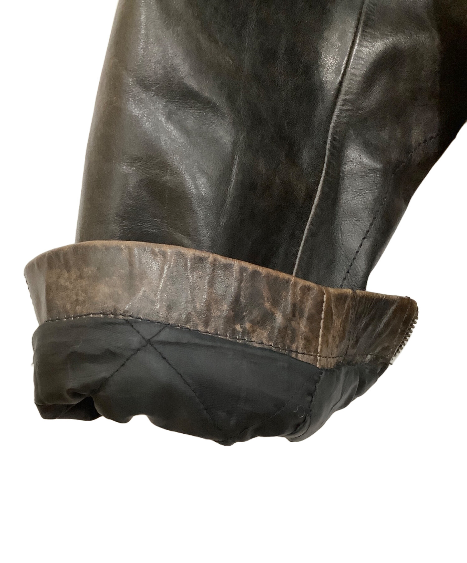 中古・古着通販】GAP (ギャップ) カウレザートラッカージャケット