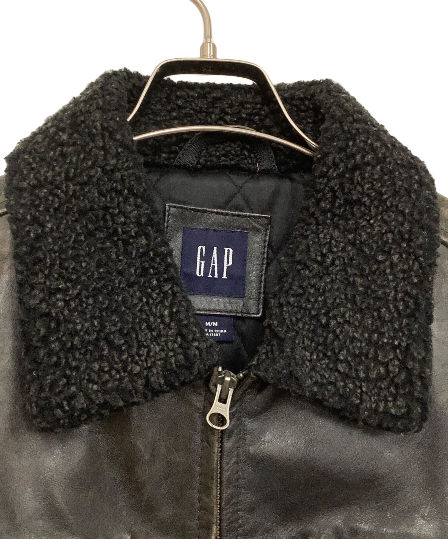 中古・古着通販】GAP (ギャップ) カウレザートラッカージャケット