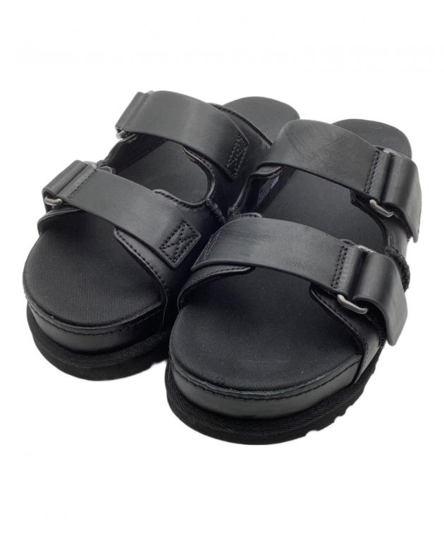 中古・古着通販】UGG (アグ) 厚底サンダル ブラック サイズ:25