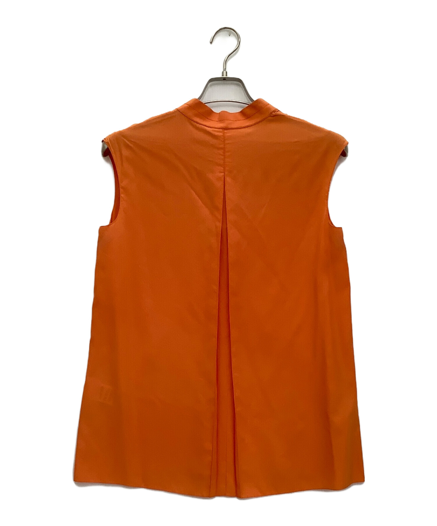 HERMÈS オレンジ ノースリーブシャツ 36号 【公式通販】