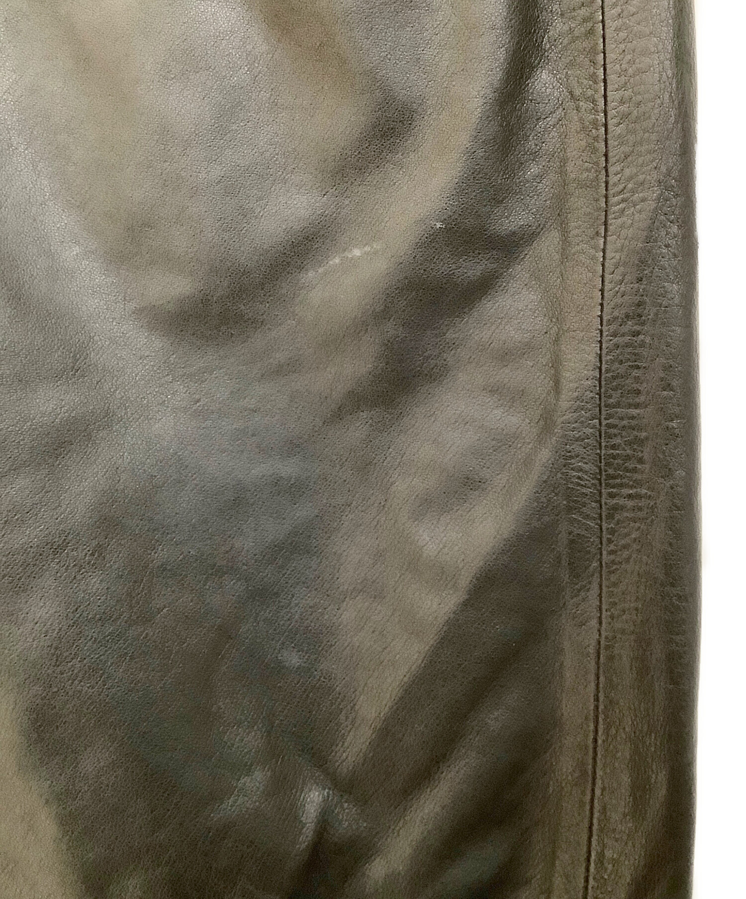 中古・古着通販】nonnative (ノンネイティブ) レザーパンツ ブラック