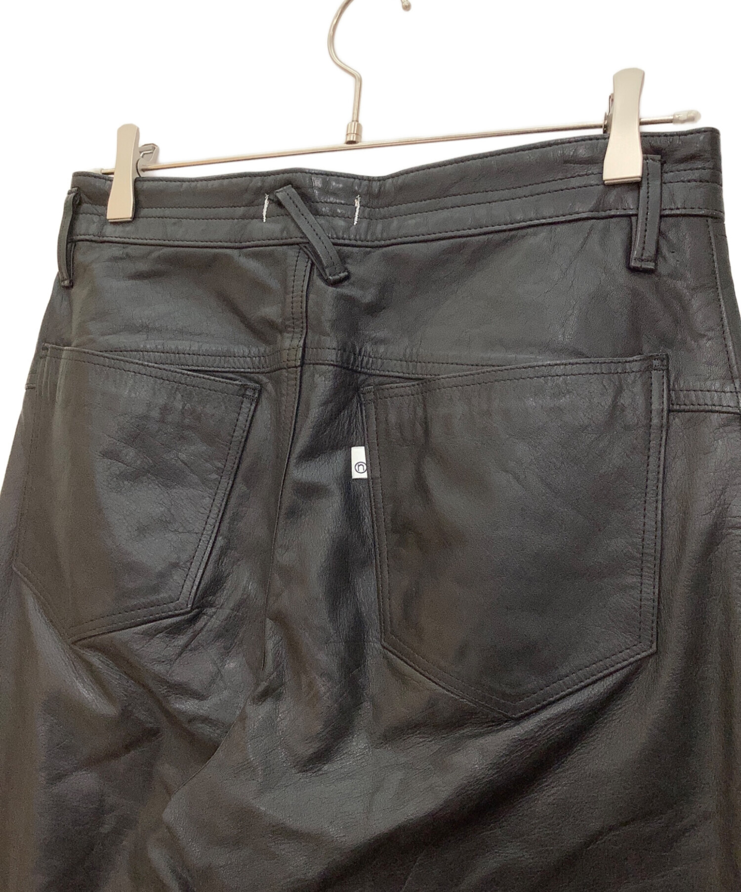 中古・古着通販】nonnative (ノンネイティブ) レザーパンツ ブラック