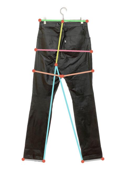 nonnative レザーパンツ　size 1 中古・古着通販】nonnative (ノンネイティブ) レザーパンツ ブラック