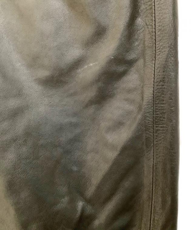 中古・古着通販】nonnative (ノンネイティブ) レザーパンツ ブラック