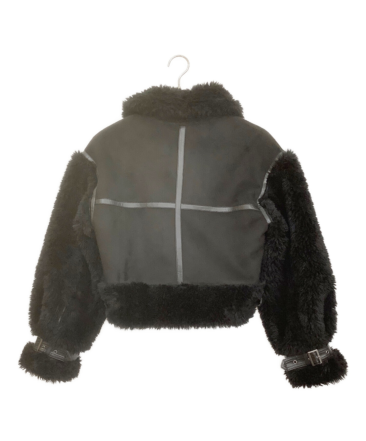 中古・古着通販】MURUA (ムルーア) ボアスリーブフェイクムートン