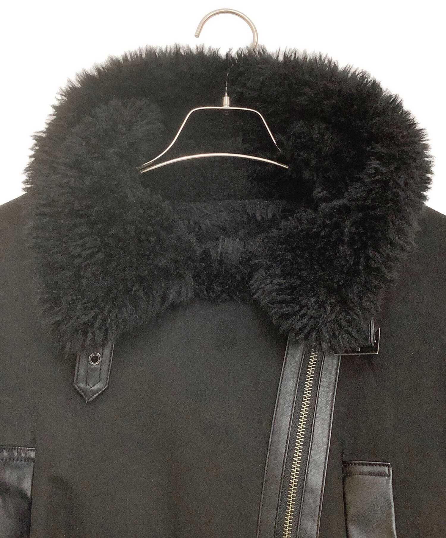 中古・古着通販】MURUA (ムルーア) ボアスリーブフェイクムートン