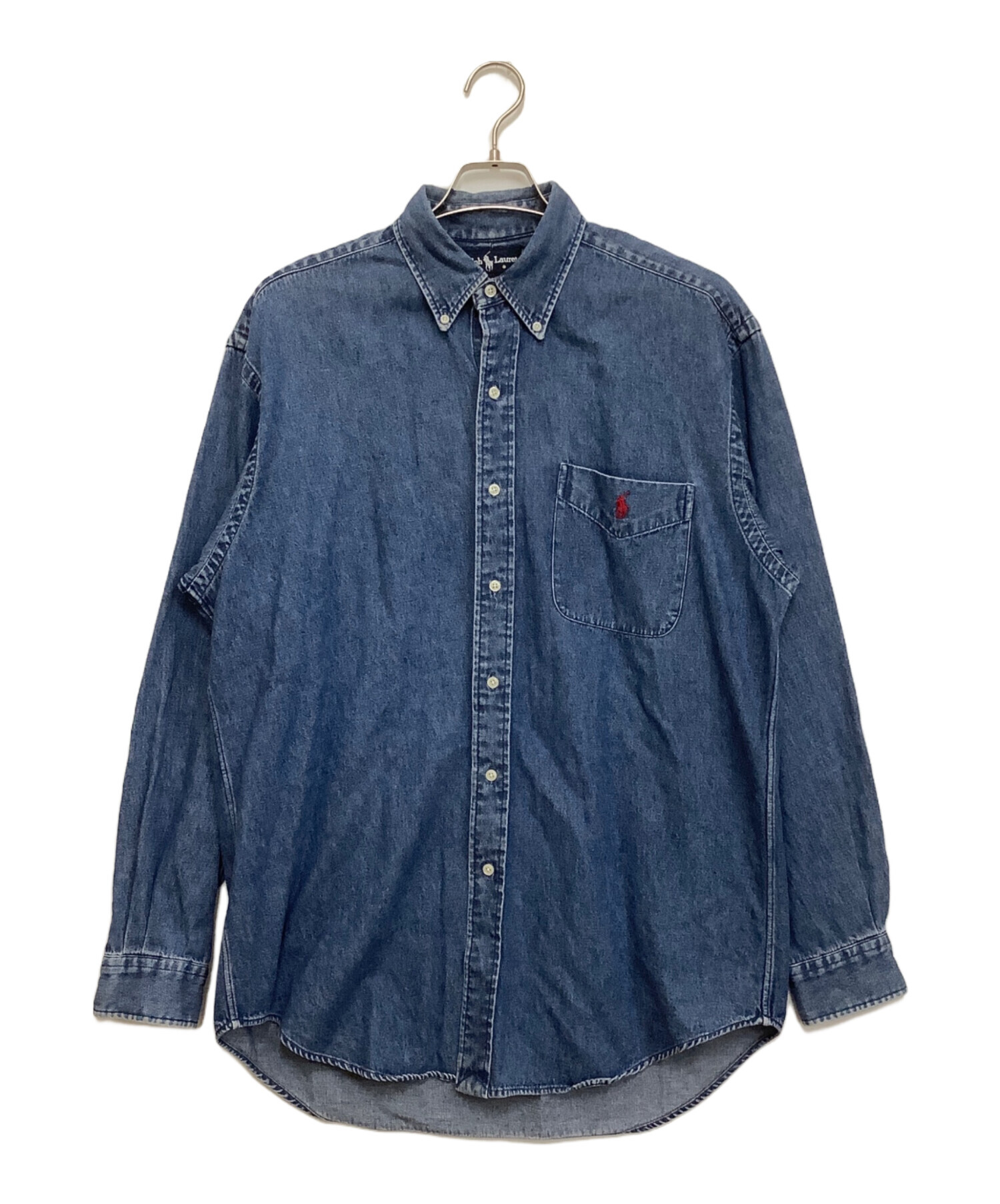 中古・古着通販】RALPH LAUREN (ラルフローレン) デニムシャツ ブルー