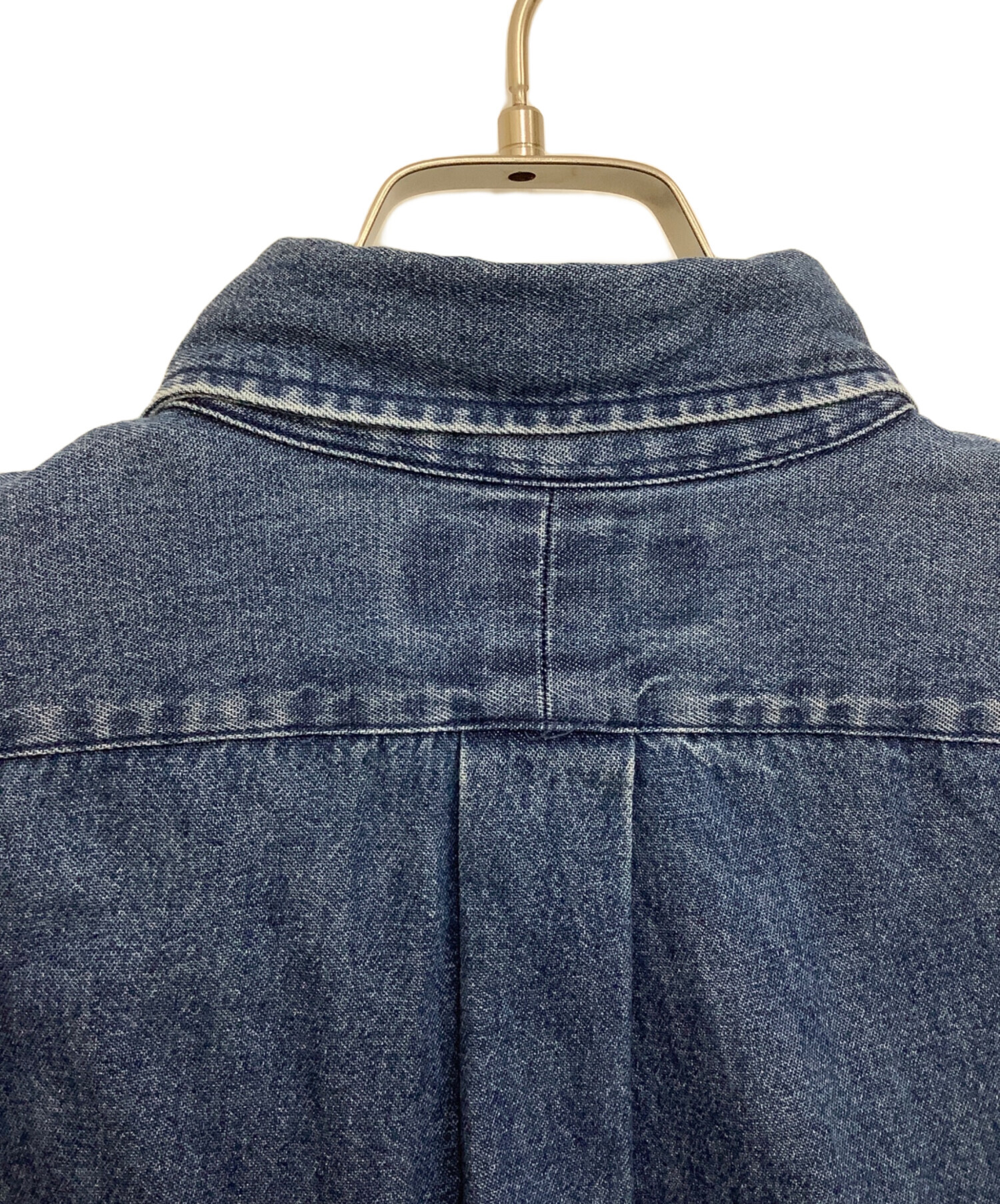中古・古着通販】RALPH LAUREN (ラルフローレン) デニムシャツ ブルー