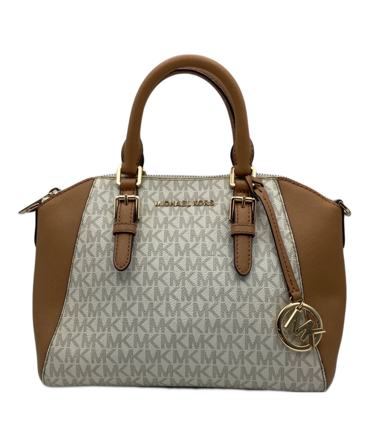 中古・古着通販】MICHAEL KORS (マイケルコース) ハンドバッグ グレー 