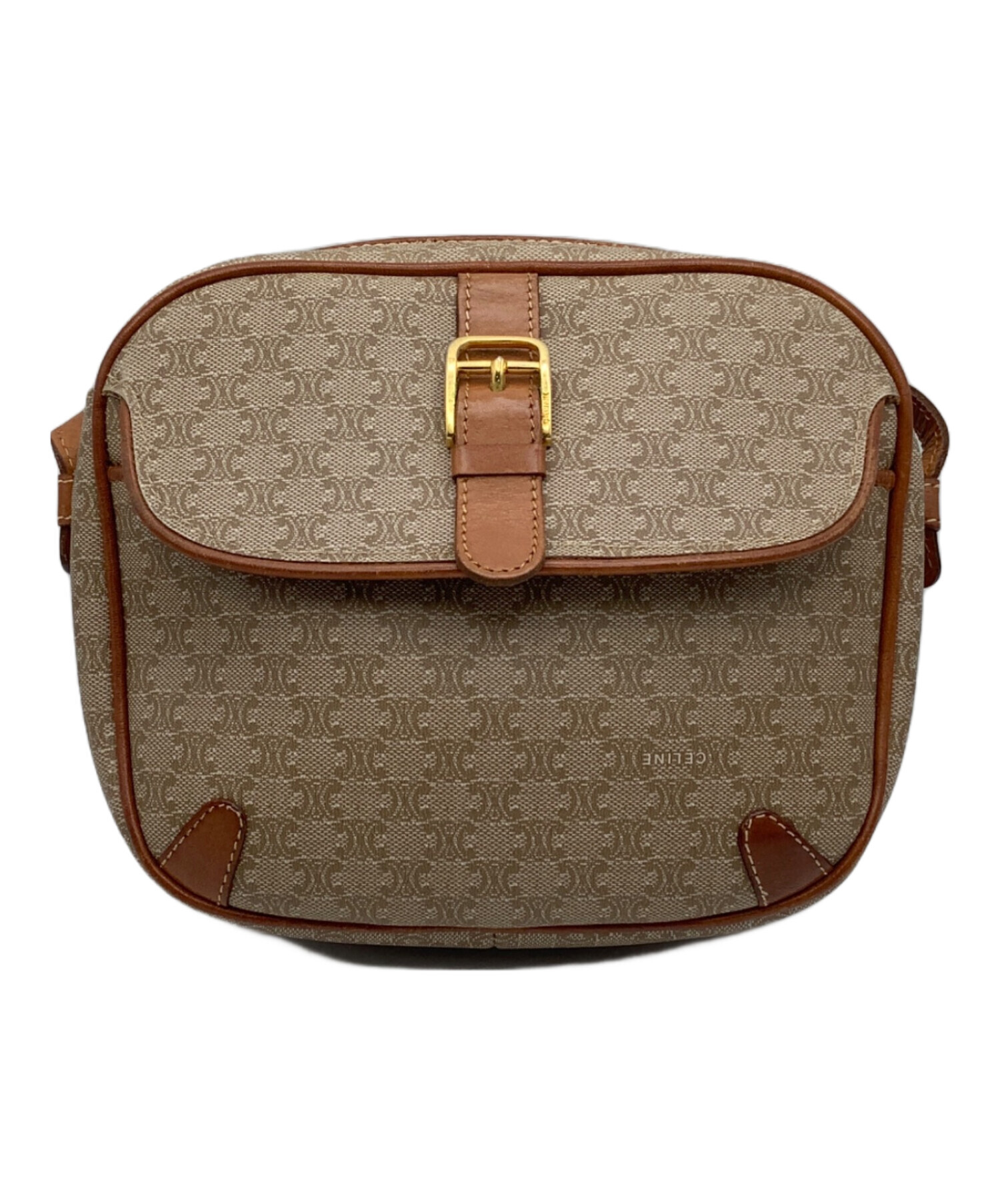 中古・古着通販】CELINE (セリーヌ) マカダム柄ショルダーポシェット