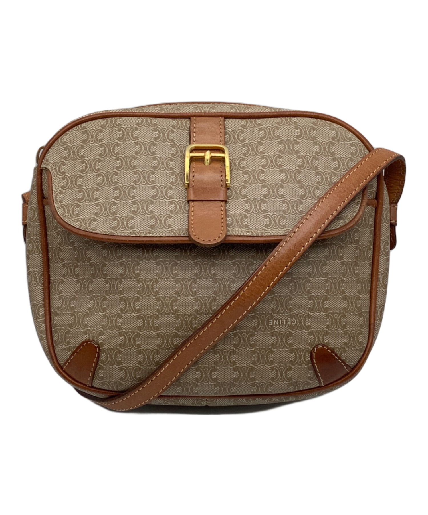 中古・古着通販】CELINE (セリーヌ) マカダム柄ショルダーポシェット 