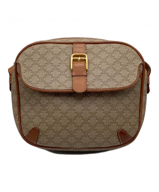 【未使用級】セリーヌ ショルダーバッグ マカダム柄 ポシェット カメラバッグ CELINE マカダム柄 ポシェット ショルダーバッグ