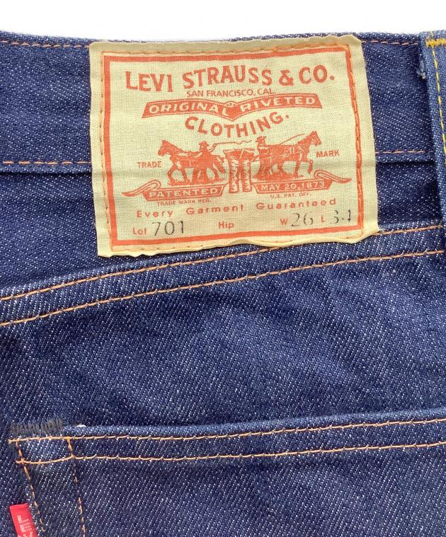 中古・古着通販】LEVI'S (リーバイス) 701デニムパンツ ネイビー